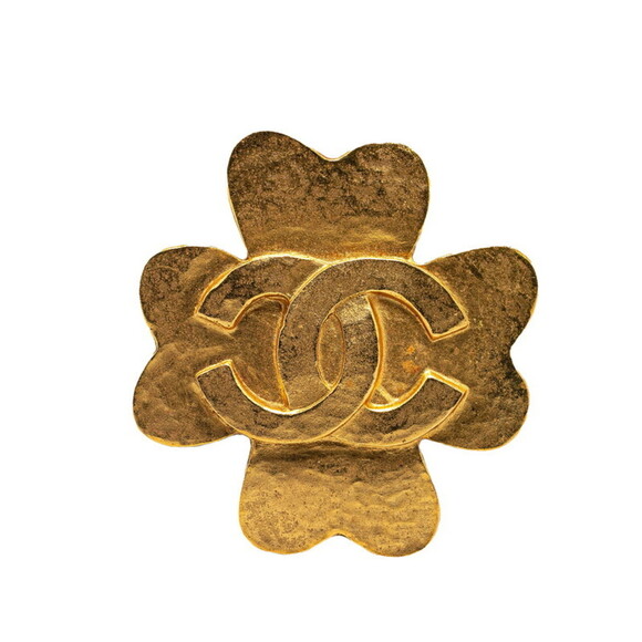 CHANEL Gold Coco Mark Brooch - Picture 1 of 4